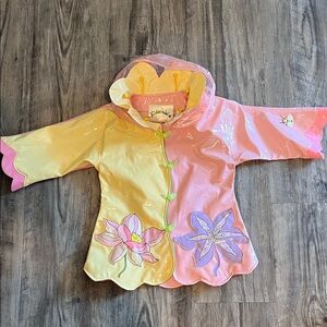 Kidorable Pink and Yellow Raincoat with Hood